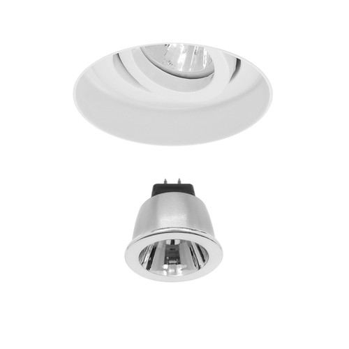 White Trimless Round Adjustable Downlight MR11 LED Warm White (3000K) 3.5W (=35W) 35°