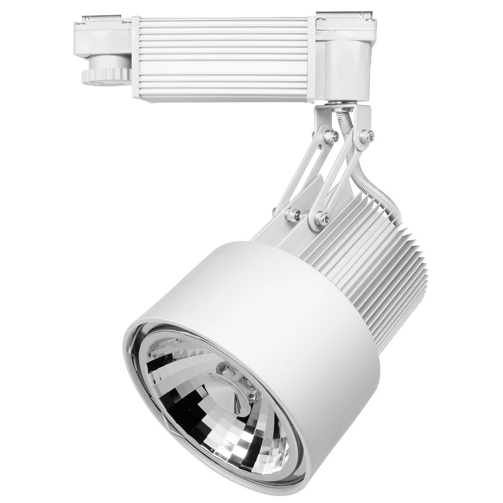 Heat Sink Track Light AR111 240V 50W White | Mr Resistor Lighting