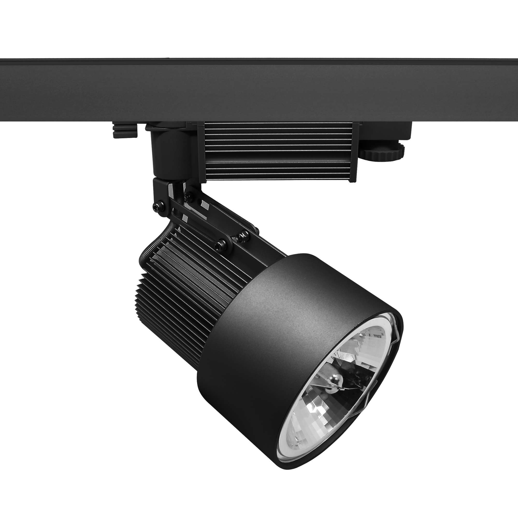 Heat Sink Track Light AR111 240V 50W Black | Mr Resistor Lighting