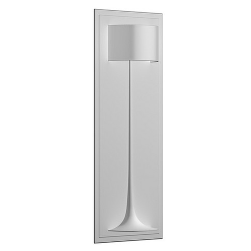 Recessed Soft Spun Large Wall Light White 160W