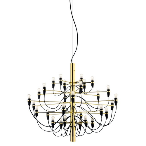 2097/30  Chandelier Pendant Light 15W Brass