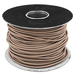Braided Cloth Round Flex 3 Core Cable 100M 0.75mm² Brown