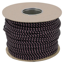 Braided Cloth Round Flex 3 Core Cable 100M 0.75mm² Black / Red White