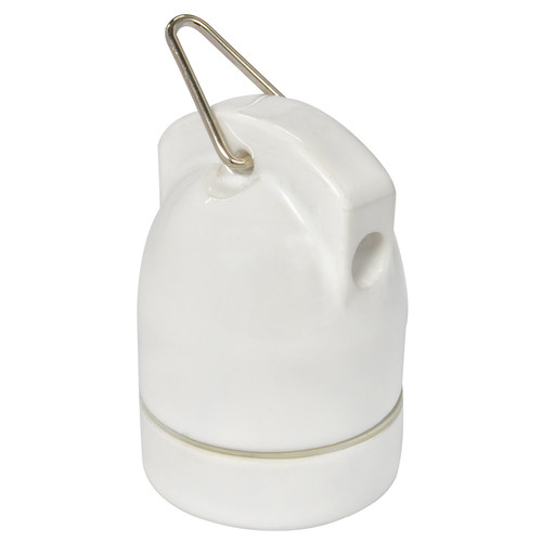 Pig Ceramic Lampholder Grey ES / E27