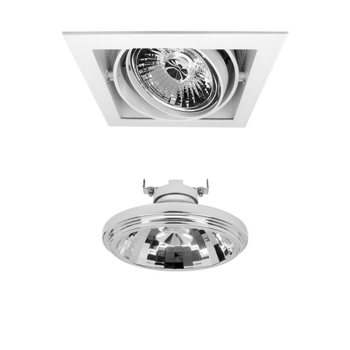 Single Downlighter Reality LED & Driver 13W Dimmable Warm White (2700K) 24° White