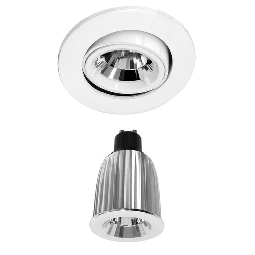 Long Adjustable LED Reality GU10 Warm White (3000K) 7W White