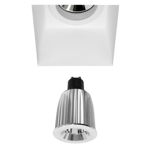 Plaster Trimless Square Downlight LED Reality GU10 Warm White (3000K) 7W 45°