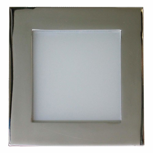 Aqua Square Internal 240V Chrome / Frosted Glass 3500K Neutral White