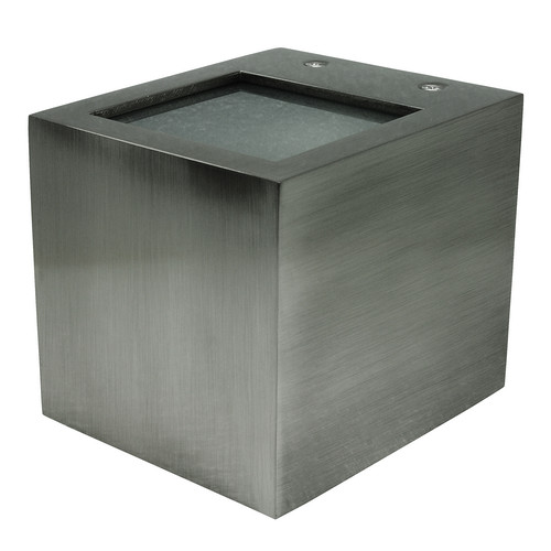 Cube Wall Single Frosted Glass 240V 25W Nickel