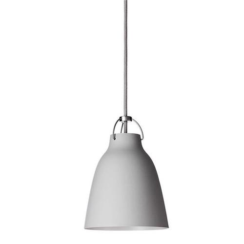 Caravaggio P1 Pendant Light 42W Matt Light Grey