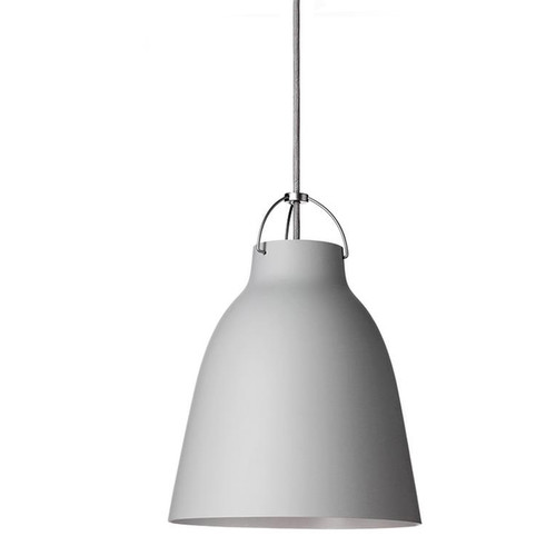Caravaggio P2 Pendant Light 100W Matt Light Grey