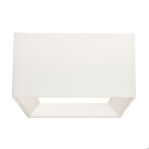 Bevel Square Ceiling Shade Fabric White