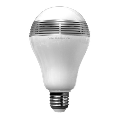 Playbulb Bluetooth® Smart LED Speaker Light Bulb Dimmable Chrome Warm White
