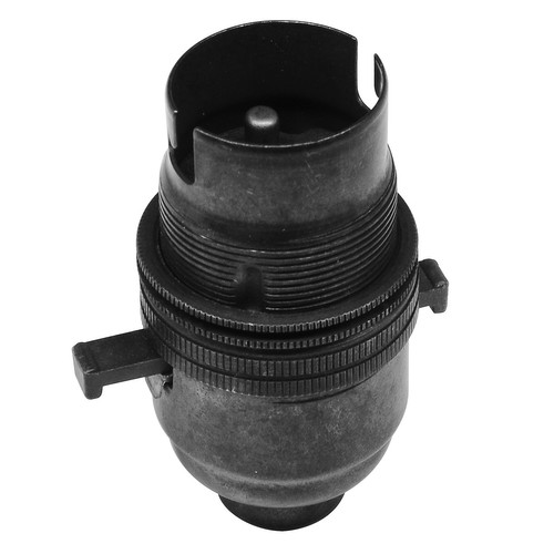 Switched Lamp Holder 13mm Bronze BC / B22