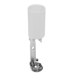 SES 100mm Candle Tube Lampholder White SES / E14