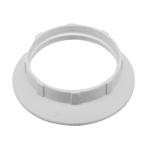 Plastic Shade Ring White ES / E27