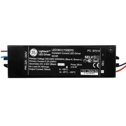 LED Driver (Constant Current) Black 36W 700mA