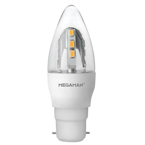 LED Candle Lamp BC Dimmable 5W 2800K Warm White
