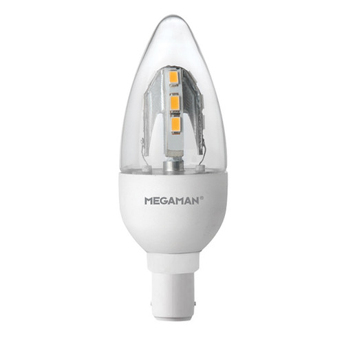 LED Candle Lamp SBC Dimmable 5W 2800K Warm White