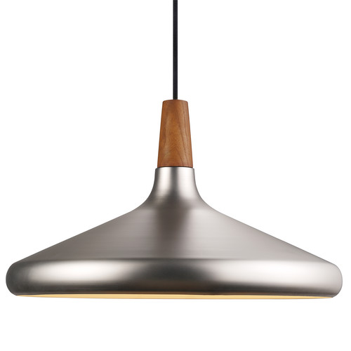 Nori 39 Pendant Light 60W Brushed Steel