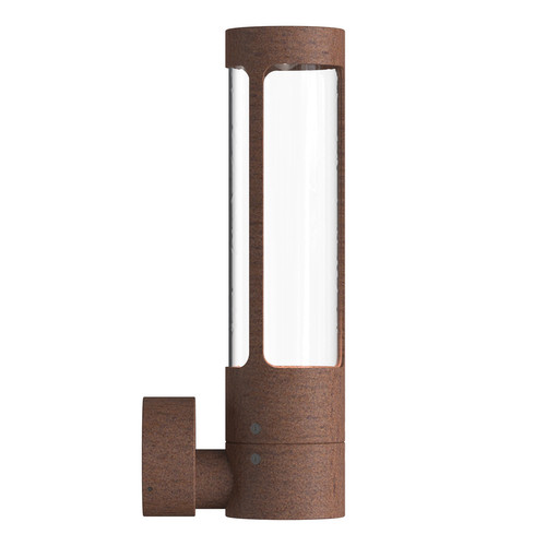 Helix Outdoor Garden Wall Light Corten Steel 8W