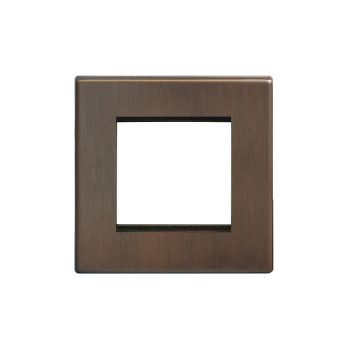Morpheus Screwless Euro Plate 2 Gang Euro Plate Chocolate Bronze