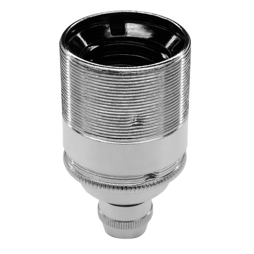 Lampholder Threaded Skirt + Cord grip Nickel ES / E27