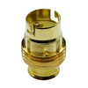 Unswitched Lamp Holder 20mm Brass BC / B22