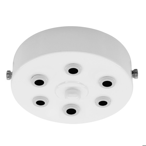 Six Way Ceiling Rose White 100mm