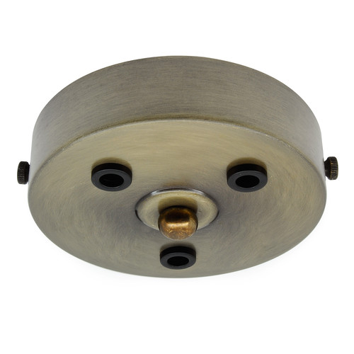 Three Way Ceiling Rose Antique Brass 100mm