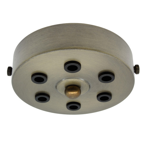Six Way Ceiling Rose Antique Brass 100mm