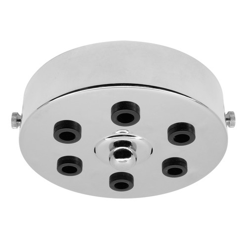 Six Way Ceiling Rose Polished Nickel 100mm
