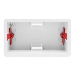 Double Plate Plasterboard Back Box Plastic 46mm