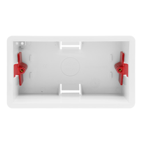 Double Plate Plasterboard Back Box Plastic 46mm