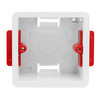 Single Plate Plasterboard Back Box Plastic 46mm