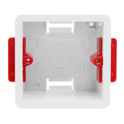 Single Plate Plasterboard Back Box Plastic 46mm