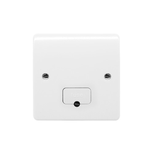 MK Fuse Spur 1 Gang 13 amp unswitched fuse spur White