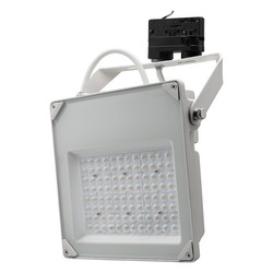 LED White High Brightness Three Circuit Track Floodlight 240V 50W 3000K Warm White