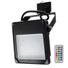 LED Black RF Three Circuit Track Floodlight 240V 30W RGB