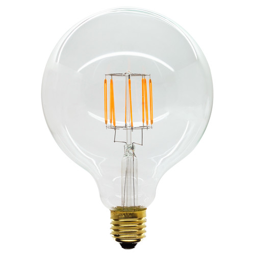 LED Carbon Filament Lamp Squirrel Cage Globe G125 125mm 600lm Dimmable Light Bulb ES 8W