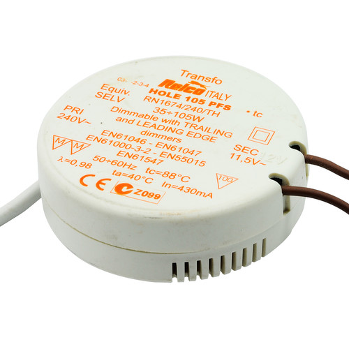 Round 105  Electronic Dimmable Transformer 12V 120W