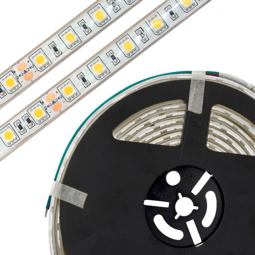 LED Strip Flexible Tape Light Ultra Waterproof IP68 RGB 5m (60xSMD 5050 LEDs/m) 24V 72W (14.4W/m) 5000mm