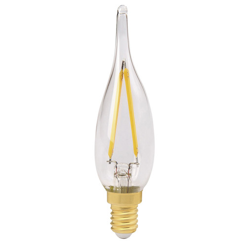 LED Clear Candle Lamp E14 100lm GS1 Switching 1W 2700K Warm White
