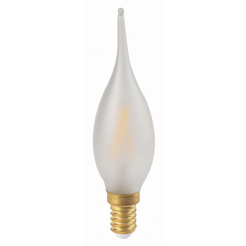 LED Matt Satin Candle Lamp E14 210lm GS4 Switching 2W 2700K Warm White
