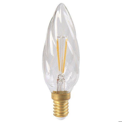 LED Twisted Candle Lamp E14 TW 3W 2700K Warm White
