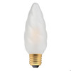 LED Twisted Matt Satin Candle Lamp E27 420lm TW Dimmable 4W 2700K Warm White