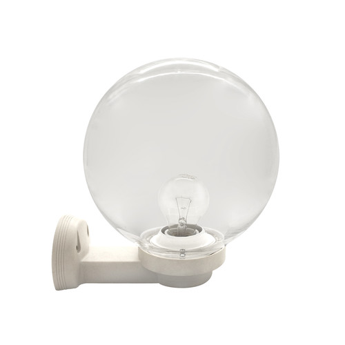 Wall Mounted Small Globe White 240V 60W Clear