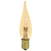 Pointed Amber Candle Light Bulb GS4 ECO 30W E14