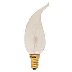 Bent Tip Satin Candle Light Bulb CV4 ECO 30W E14