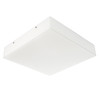 Medium Square White Glass Ceiling / Wall Light ES 240V Frosted Glass 3 x 60W
